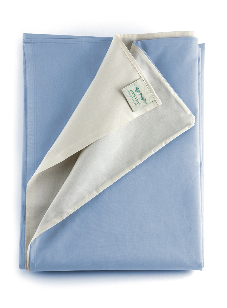 Sacco Copripiumino Double Naturale/Cielo - Cotone Biologico Certificato GOTS