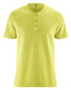 T-shirt con bottoni in canapa e cotone bio