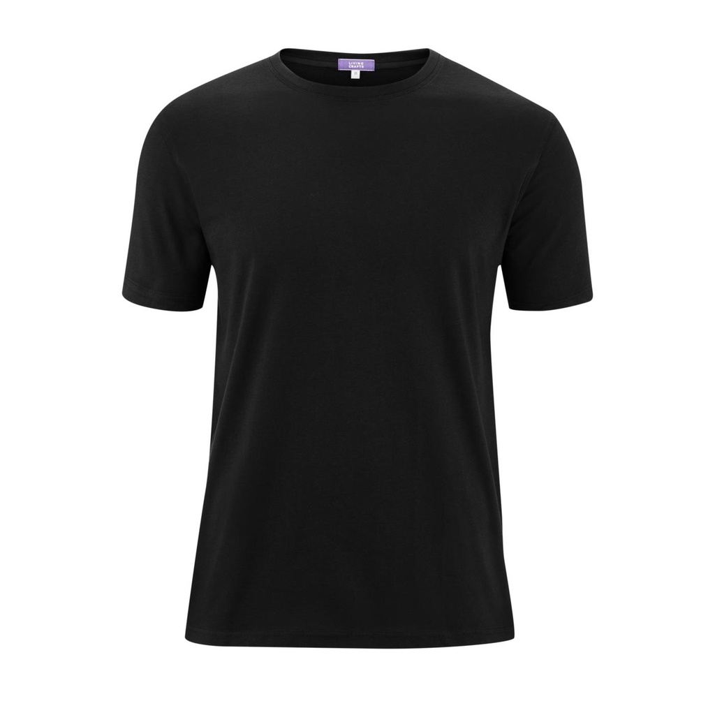 T-shirt classica nera cotone bio - conf. 2 pz