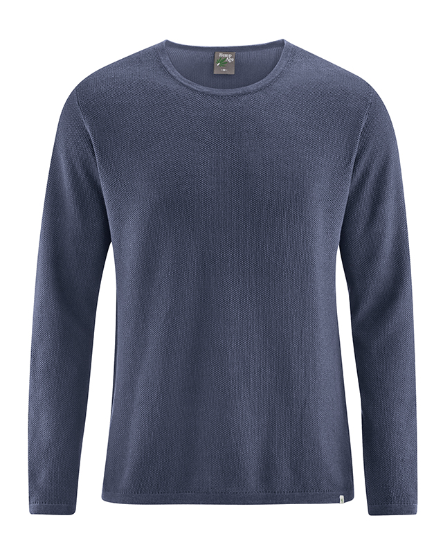 Pullover leggero di maglieria cotone bio e canapa