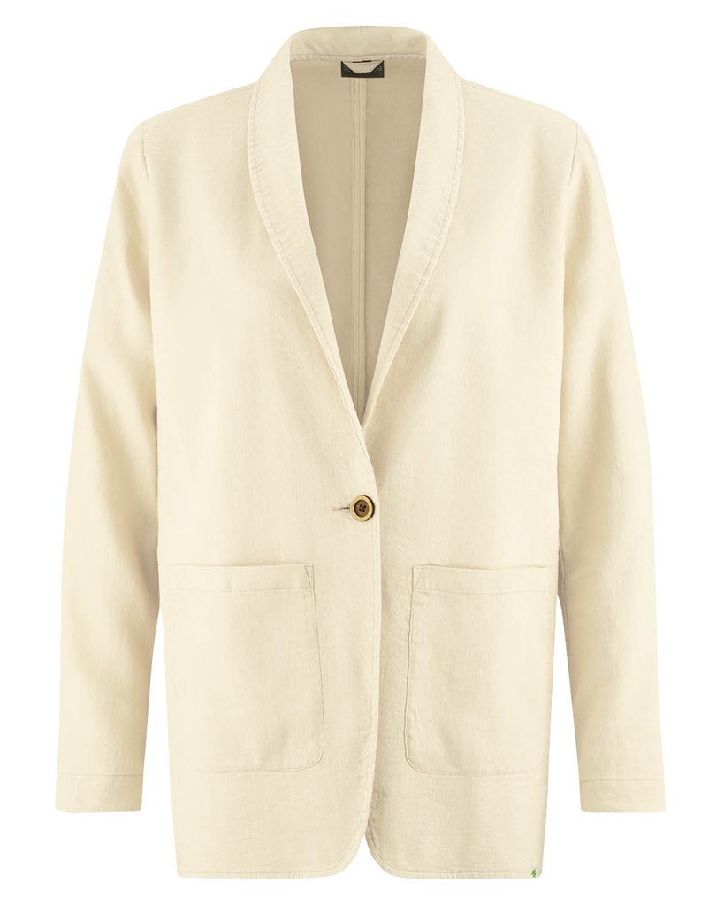Blazer oversize in canapa e cotone biologico